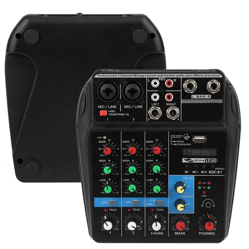 4 Channel Music Console Mixer Sound Mixing For USB Home Production - Bild 2 von 18