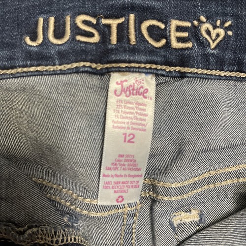 Justice Denim Jean Shorts Sz. 12 Girls - Picture 3 of 3