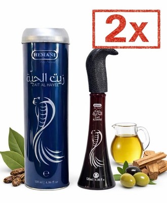 2 Stk HEMANI Schlangenöl 120 ml Haarwuchs & Haarausfall   Haarpflege beste Öle