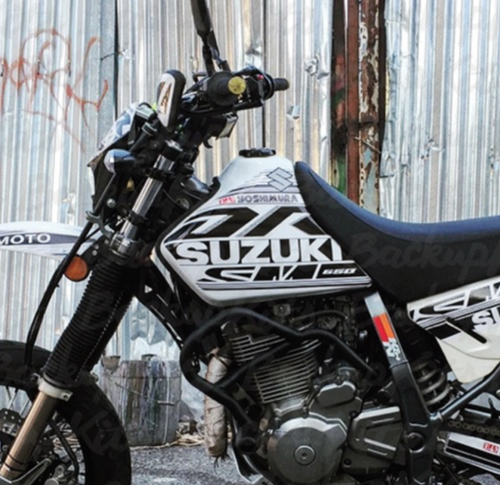 SUZUKI DR650 GRAPHIC KIT SUPER MOTARD FOR WHITE MOTORCYCLE - Picture 1 of 7