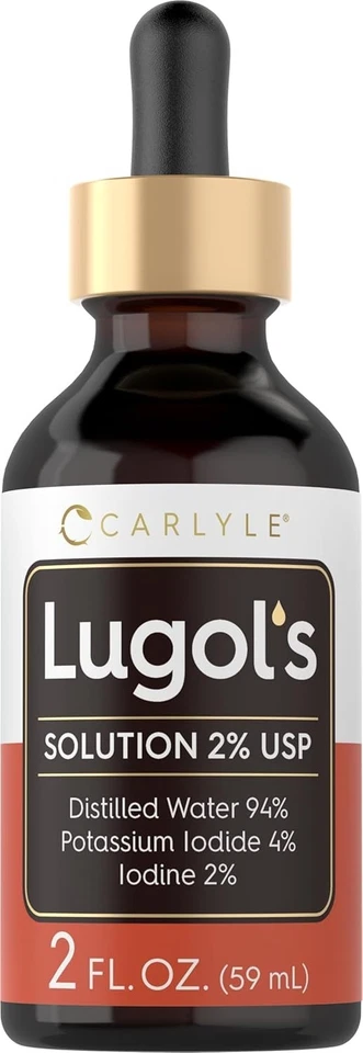 Lugols Yodo 2 por ciento 2 fl oz | Solución de yoduro de potasio y yodo 2 por ciento Liq... Foto 3 de 4