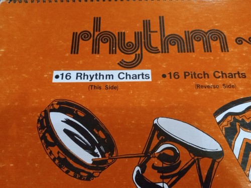 Vintage 1987 Rhythmus und Tonhöhe Notation Wagen groß Klassenzimmer Größe Musik funktioniert - Bild 12 von 22