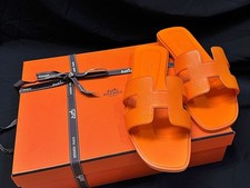 Hermes Apres Orange Oran Sandals 78120784