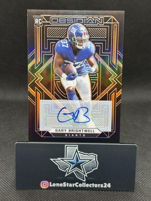 2021 Panini Obsidian #145 Gary Brightwell Rookie Autos Electric Etch Orange #/75
