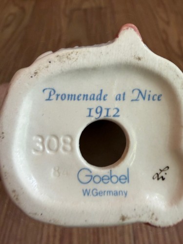 Vintage Goebel W Germany Promenade an schöner Figur Statue signiert 8,5" - Bild 5 von 6
