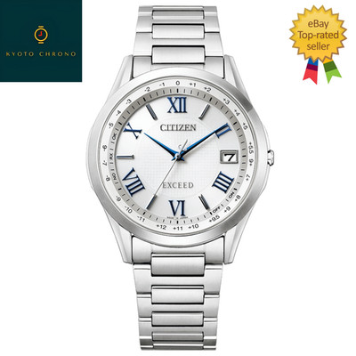 Citizen EXCEED CB1110-61A Silver Eco-Drive Radio Titanium Men Japan Watch NEW