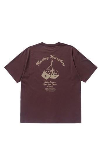T-SHIRT MANICHE CORTE X-LARGE MONKEY WRENCHERS S/S TEE BROWN - Imagen 2 de 2