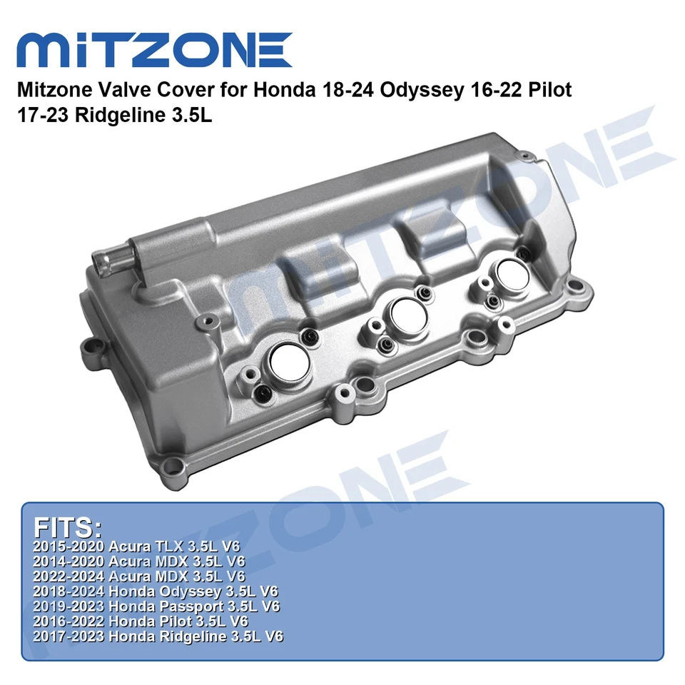 Mitzone Valve Cover for Honda 18-24 Odyssey 16-22 Pilot 17-23 Ridgeline 3.5L - Image 3 of 4