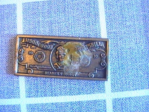 MOKENLESER VERDAUEN KEHRSCHNABEL MESSING 0,75 X 1,75 ZOLL RÜCKSEITE HAT SILKON - Bild 4 von 4