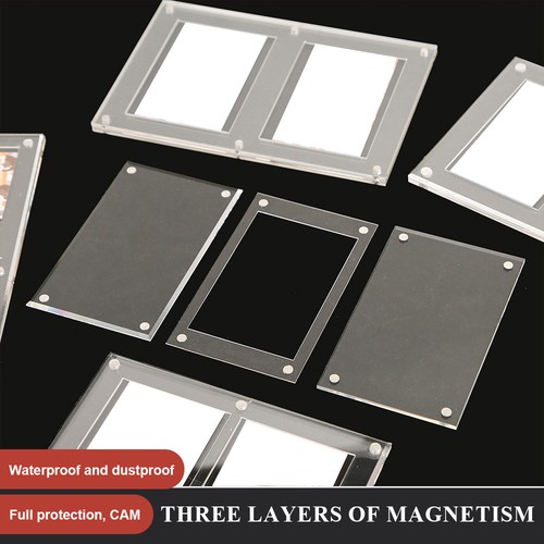 35PT Acryl klar Display Case Box Trading Card Holder Super dick selbst stehen - Bild 5 von 10
