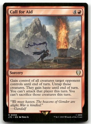 Call for Aid #30 (LP) Lord of the Rings LTC Magic MTG