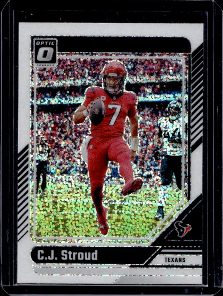 2024 Donruss Optic CJ Stroud White Sparkle #76 Texans