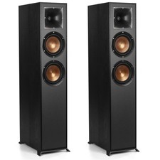 Klipsch Reference R-620F Floorstanding Speaker, Black Textured Wood Grain Vinyl,