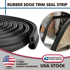 13FT U-Shape Trim Rubber Strip Universal Car Door Edge Seal Hollow Weather-strip
