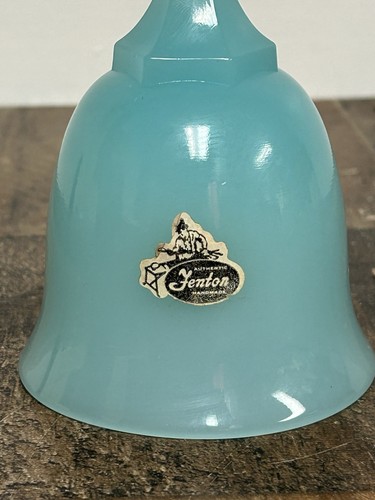Campana vintage Fenton autentica in vetro blu fatta a mano - Foto 2 di 19