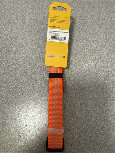 CARHATT Dog Collar Hunter Orange Reflective Stitching Medium 12"-18" - Picture 3 of 3