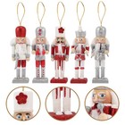  5 Pcs Christmas Nutcracker Figures Festive Collectible Nutcrackers