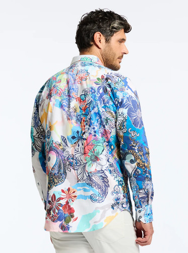 Robert Graham BRANCA Paisley Embroidered XL $348 NWT Classic Fit X-Large - Picture 7 of 11