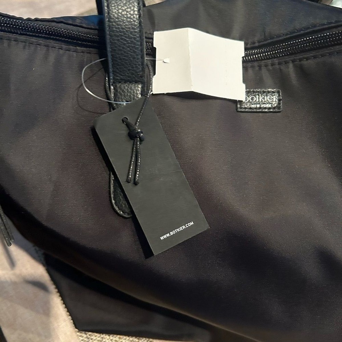 Botkier Black Nylon & Leather Large Tote NWT BOTKIER NEW YORK Large Black Nylon / | Mercari main image 4
