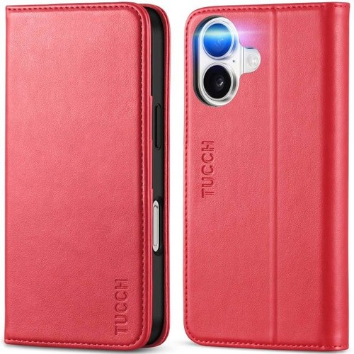 Funda para iPhone 16, Pro y Pro Max, Cartera Magnética Cuero PU con RFID, TUCCH - Imagen 116 de 136