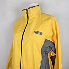 Sugoi Bright Yellow Windbreaker Women's Large Lightweight Rain Jacket Cycling
