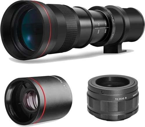 420-1600mm f/8.3 Telephoto Zoom Lens for Canon EOS R100 R10 R50 R6 R7 EOS R RP