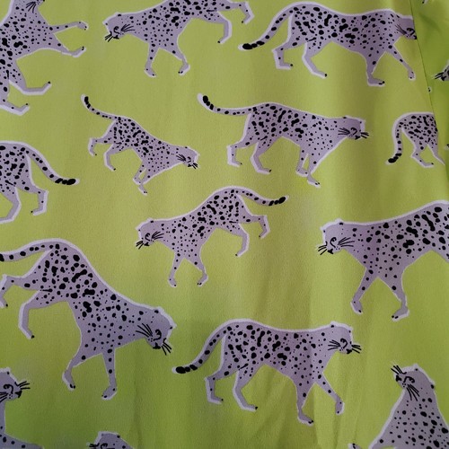 Ann Taylor Wickel Langarm Bluse Gepard Lindgrün Hi-Lo Pullover Gr. XS - Bild 6 von 11