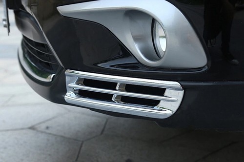 Pair Front Bumper Fog Light Cover Decore Trim Chrome For Toyota Highlander 11-13 - Picture 2 of 12