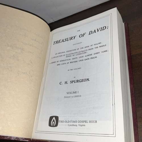 The Treasury of David Vol. 1, von Charles Spurgeon, signiert von Jerry Falwell - Bild 9 von 15