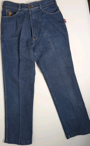 Vintage Braxton Boys Jeans Dark Wash Denim 26x29 Straight Leg USA Made