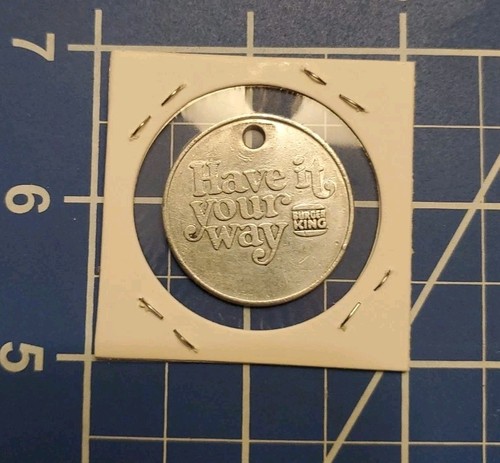 Vintage Burger King Have It Your Way Token HQ Miami Florida Key Tag - Picture 2 of 2