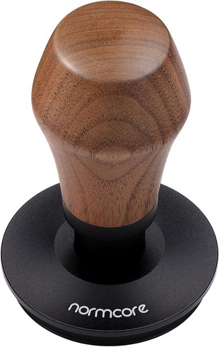 Normcore Espresso-Kaffee-Tamper V4 federbelasteter Tamper 53,3mm Geriffelt Holz - Bild 4 von 4