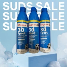 Walgreens Sport Sunscreen Spray SPF 30 Broad Spectrum 9.1 oz (3 Pack) Exp 04/28