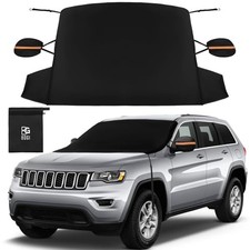 Windshield Cover for Ice and Snow, Heavy Duty 600D Windshield Snow Cover with