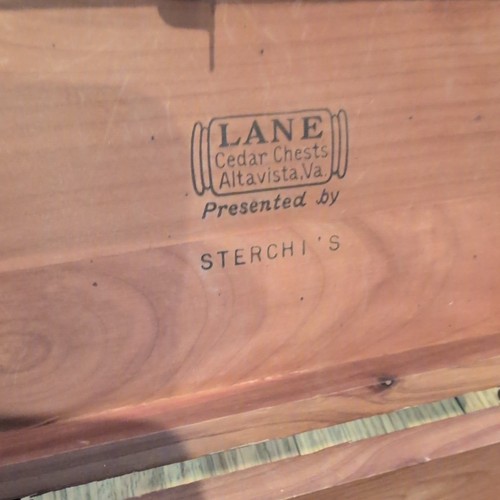 Vintage Lane Cedar Hope Chest Salesman Sample Hinged Trinket Box NO KEY 9×4.5x4" - Picture 13 of 15