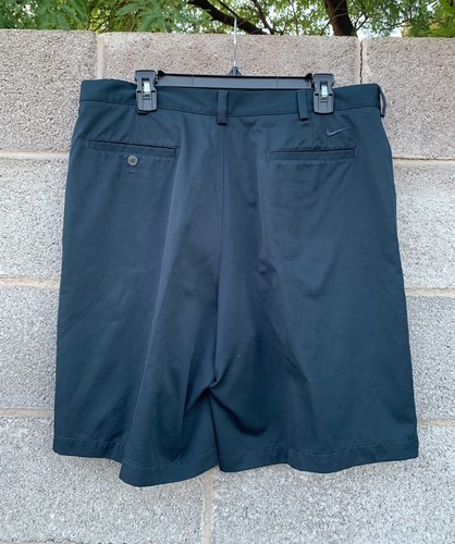 Nike Golf Shorts Men's 36 Navy Fit Dry Pleated Front Regular Fit 198589-414 - Picture 6 of 11
