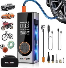 Tire Inflator Portable Air Compressor - 150 PSI Cordless Air Pump for Car, Bi...