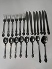 Vtg Flatware Easterling Stainless Valhalla Japan 21 Pieces Spoons Knives Forks