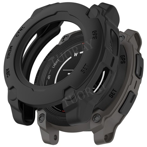 Schutzhülle für Garmin Instinct 3 E 40/45/50mm Silikon Bumper Protective Cover - Picture 24 of 41