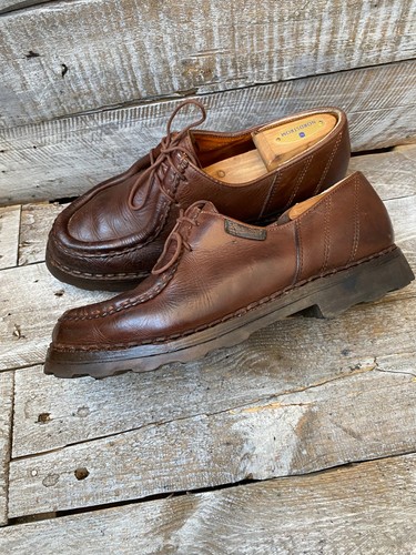 Paraboot Michael Zapatos Derby Casuales Cuero Marrón EE. UU. 9.5 UK 8.5 - Imagen 13 de 19