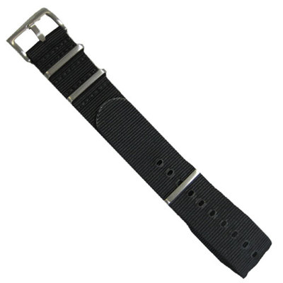 ArmourLite - Replacement Black Nylon Band INB100 for Isobrite Watches (22mm)