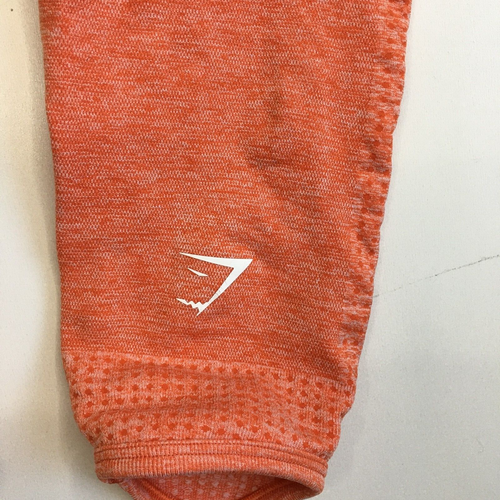 GYMSHARK Womens sz XS Orange Zip Pocket Ruching Butt Enhancer Activewear Legging - Picture 13 of 13