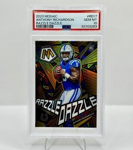 2023 Mosaic ANTHONY RICHARDSON Gold Razzle Dazzle SSP Case Hit Colts PSA 10