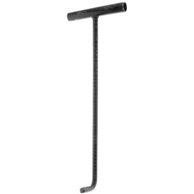 2 PCS Stahlhaken Mann officiel Kanalreinigungshaken Hebehaken Für Kanaldeckel