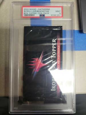 Magic the Gathering MTG Ikoria Box Topper Sealed Booster Foil Pack PSA  Graded 9 | eBay