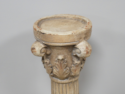 Grande Alto Vintage Envejecido Shabby Chic Estilo Candelabro Estatua Adorno - Imagen 3 de 4