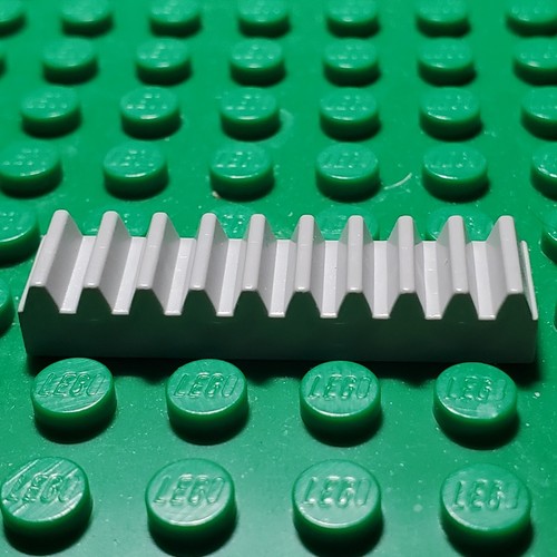Lego Part 3743 4296 Technic Gear Rack 1 x 4 Light Gray