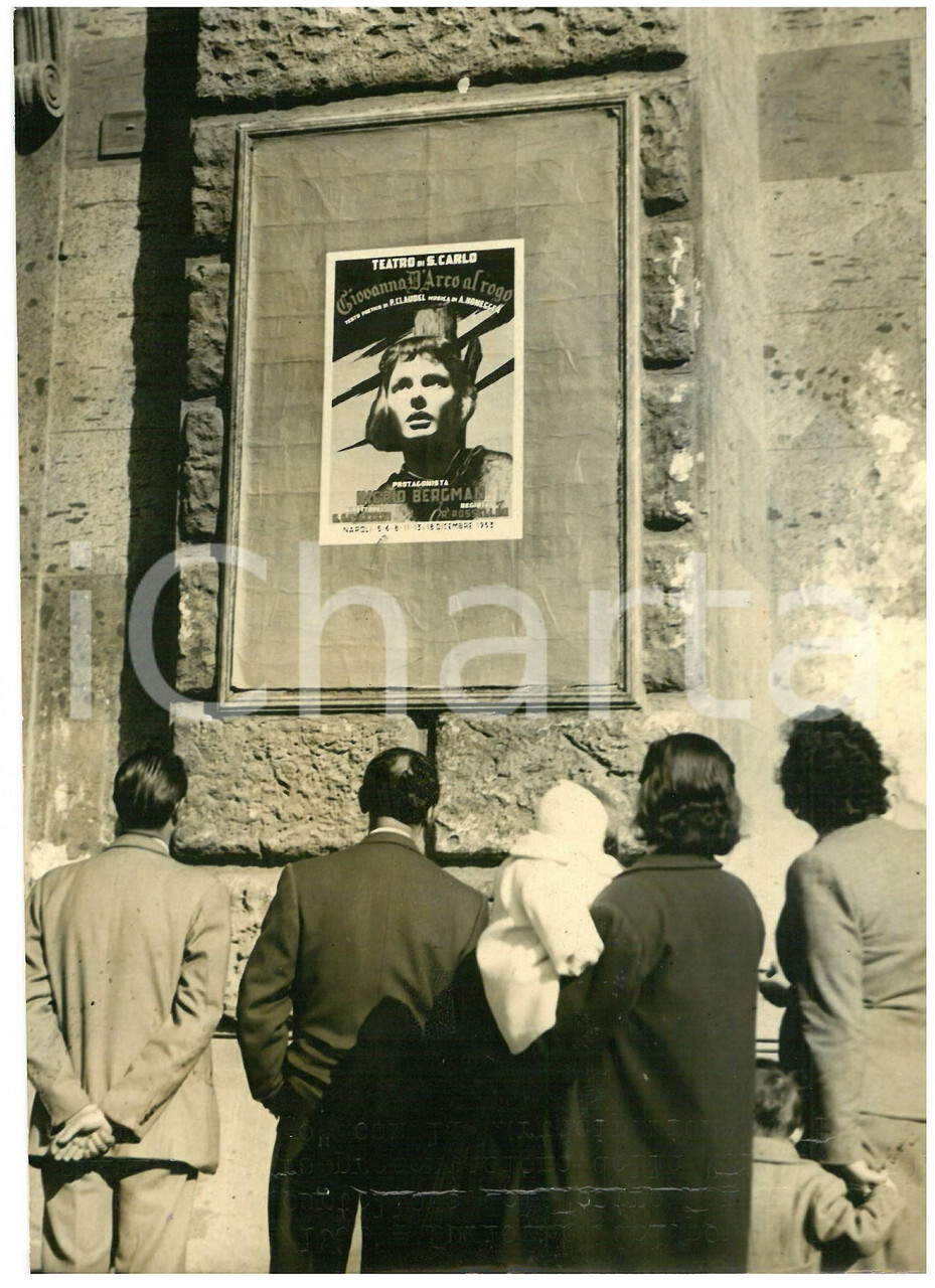 Locandina originale film Giovanna d'Arco al rogo (1954) - Regia di Roberto Rossellini