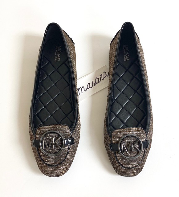 michael kors fulton moc silver glitter