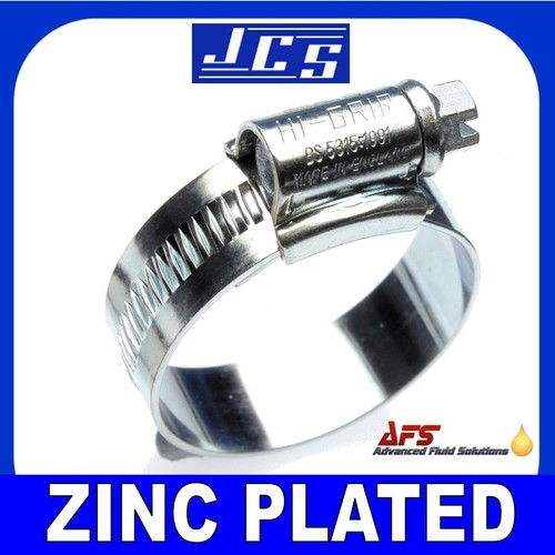 JCS Hi Grip HGZ Acero Suave Gusano Accionamiento Enchapado en Zinc Manguera de Silicona Clip - Imagen 3 de 24